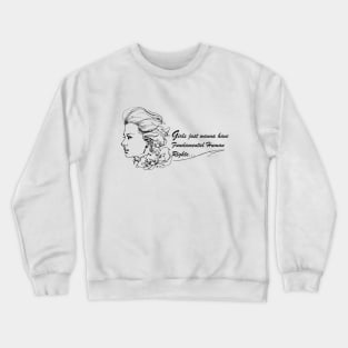 Girl's Fundamental Human Rights Crewneck Sweatshirt